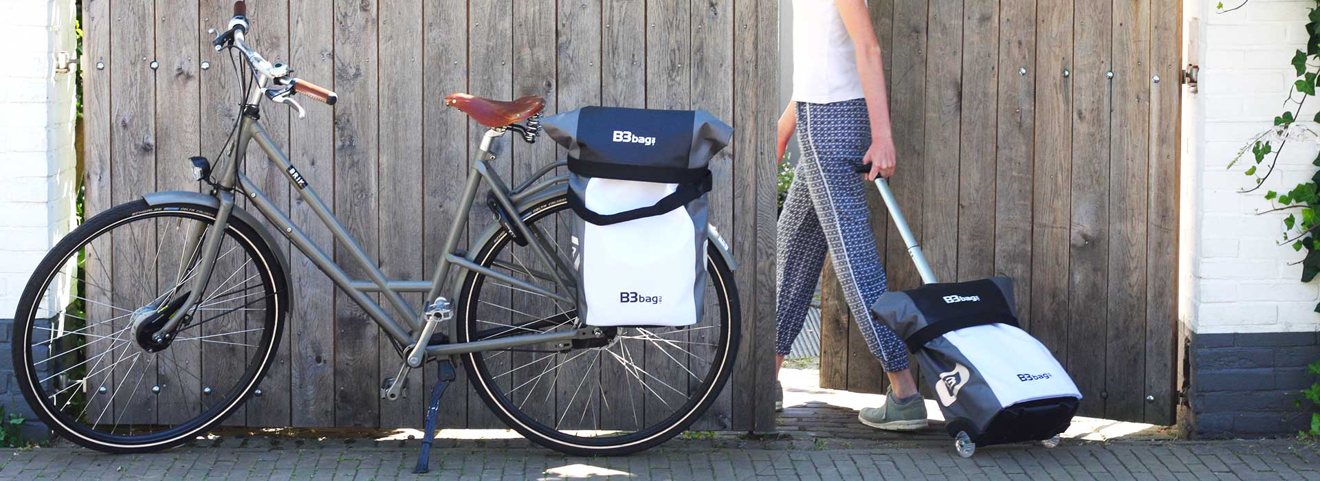 vingerafdruk Gemarkeerd raken B3bag – Extra grote waterdichte fietstas op wielen